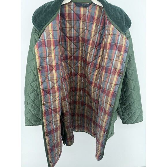 Belfe & Belfe Men's Green Quilted Jacket Size 50 - Picture 5 of 5